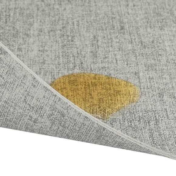 6 Set Heat Resistant Waterproof Dining PU Place Mats 17x12 inch Light Grey - Picture 4 of 6